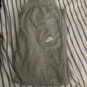 Gray Nike sweats